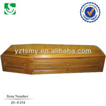 fine craved wooden coffin